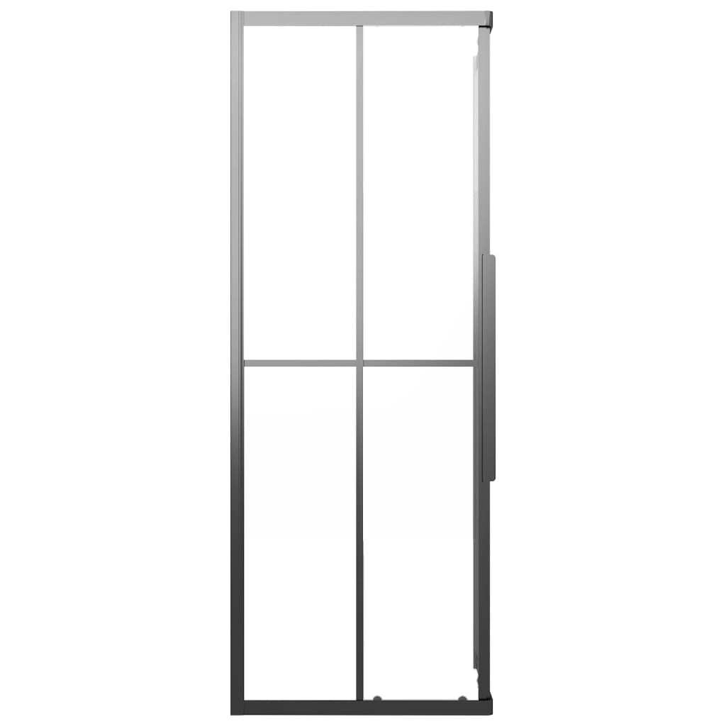 Cabina Doccia ESG Smerigliato 70x70x180 cm Nera - homemem39