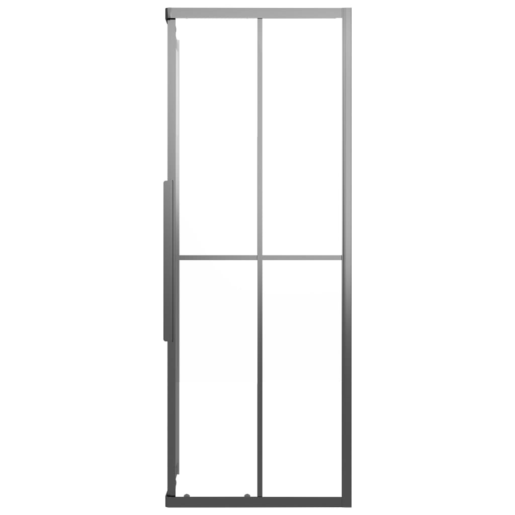 Cabina Doccia ESG Smerigliato 80x80x180 cm Nera - homemem39