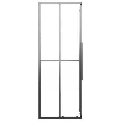 Cabina Doccia ESG Smerigliato 80x80x180 cm Nera - homemem39