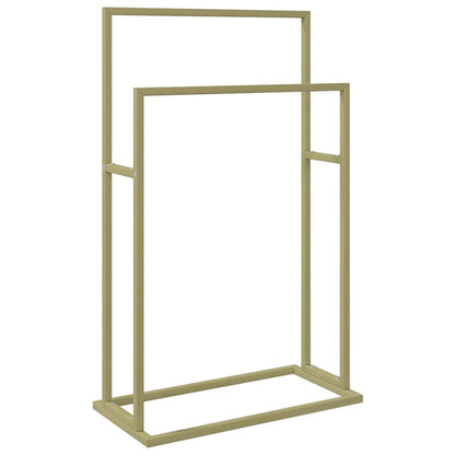 Portasciugamani da Pavimento Oro 48x24x78,5 cm in Ferro - homemem39