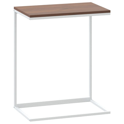 Tavolino da Salotto Bianco 55x35x66 cm in Legno Multistrato - homemem39