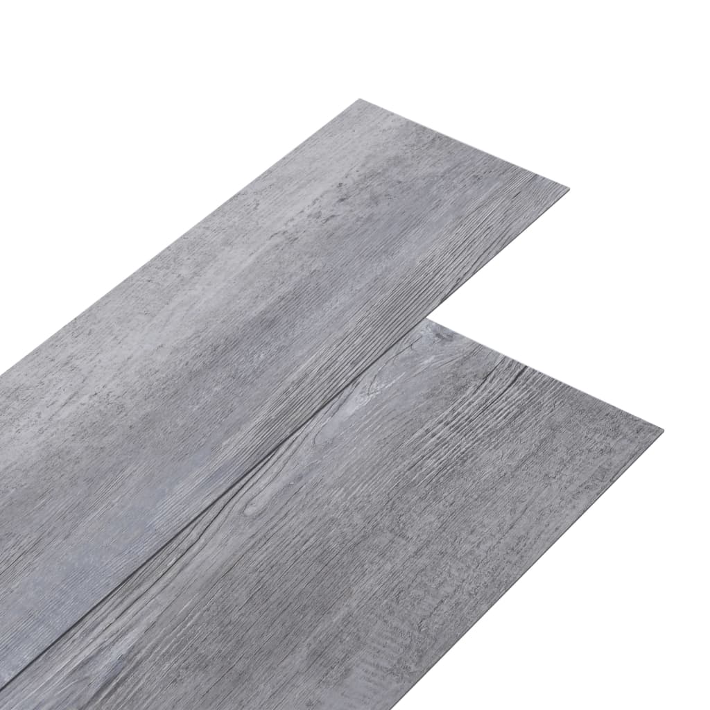 Listoni Pavimenti Autoadesivi in PVC 2,51m² 2mm Grigio Opaco - homemem39