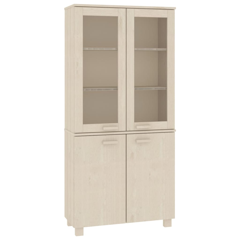 Credenza HAMAR in Legno Massello di Pino Marrone - homemem39