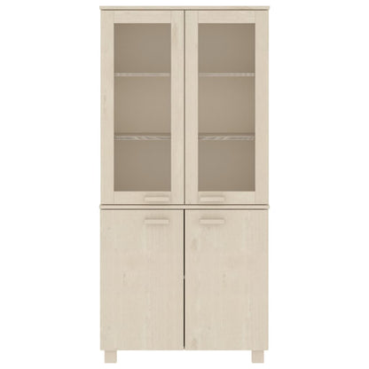 Credenza HAMAR in Legno Massello di Pino Marrone - homemem39