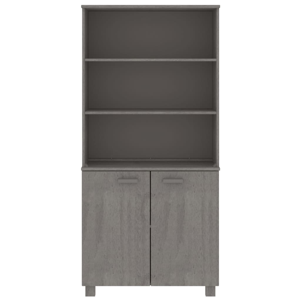 Credenza HAMAR in Legno Massello di Pino Grigio Chiaro - homemem39