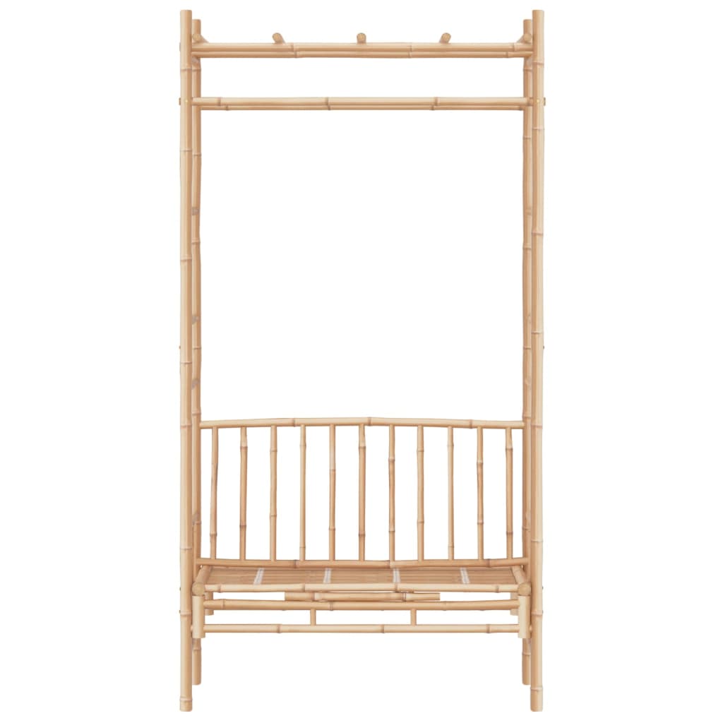 Panca da Giardino con Pergola 116 cm in Bambù - homemem39