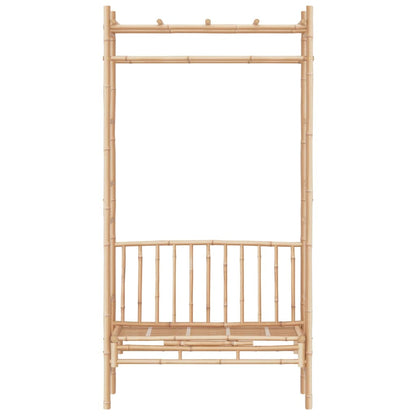 Panca da Giardino con Pergola 116 cm in Bambù - homemem39