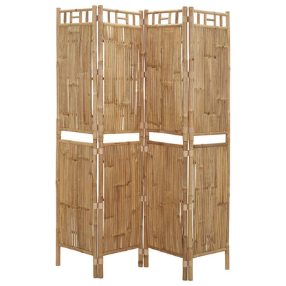 Paravento a 4 Pannelli in Bambù 160x180 cm - homemem39