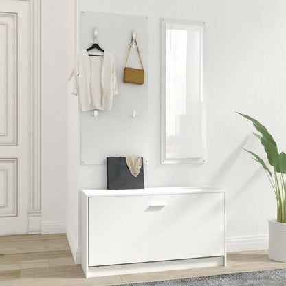 Set Scarpiere 3 in 1 Bianco in Legno Multistrato - homemem39