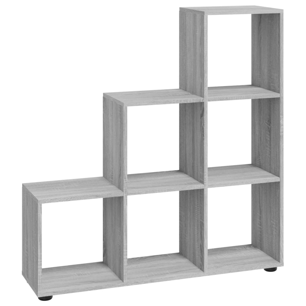 Libreria a Scala Grigio Sonoma 107 cm in Legno Multistrato - homemem39