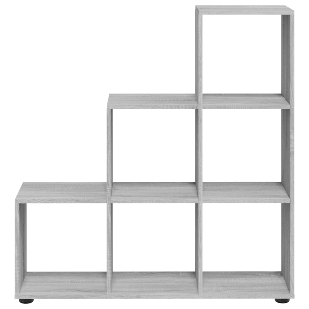 Libreria a Scala Grigio Sonoma 107 cm in Legno Multistrato - homemem39