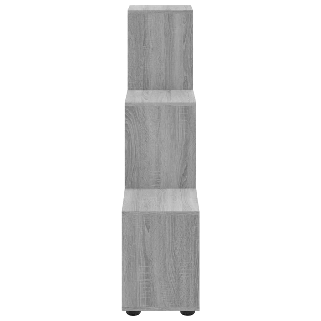 Libreria a Scala Grigio Sonoma 107 cm in Legno Multistrato - homemem39