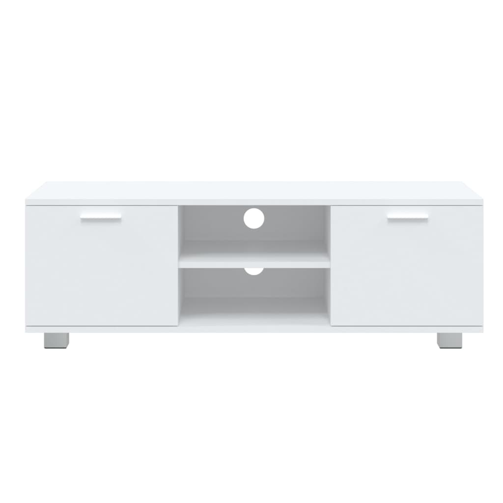 Mobile Porta TV Bianco 120x40,5x35 cm in Legno Multistrato - homemem39