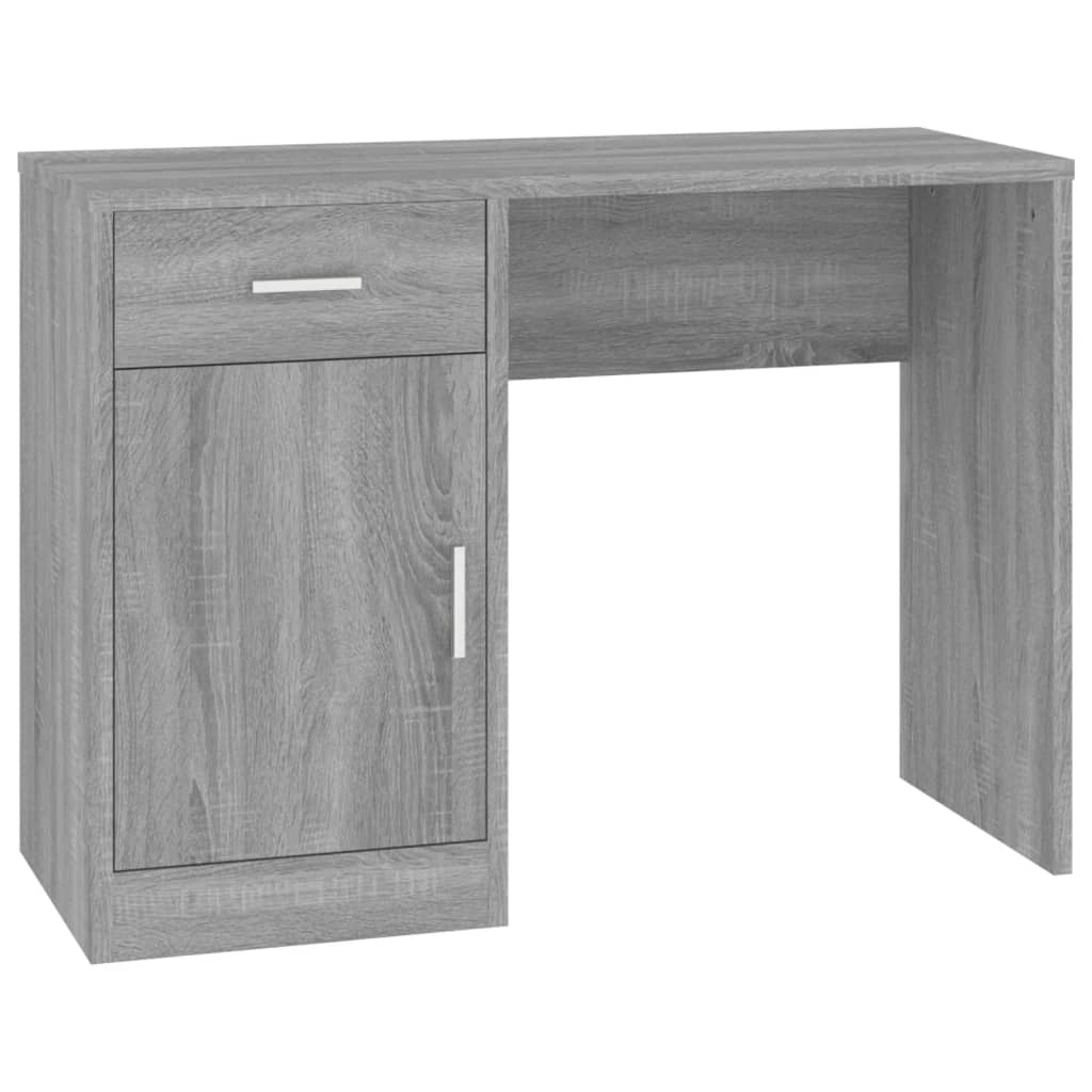 Scrivania Cassetto grigio sonoma 100x40x73cm Legno Multistrato - homemem39