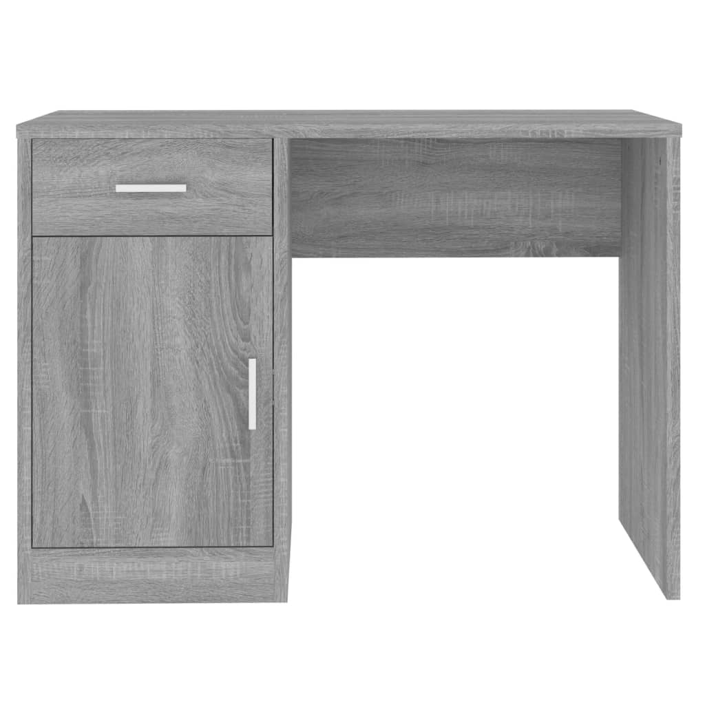 Scrivania Cassetto grigio sonoma 100x40x73cm Legno Multistrato - homemem39