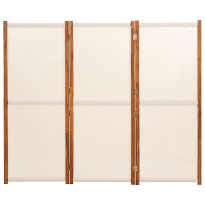 Divisorio a 3 Pannelli Bianco Crema 210x180 cm - homemem39