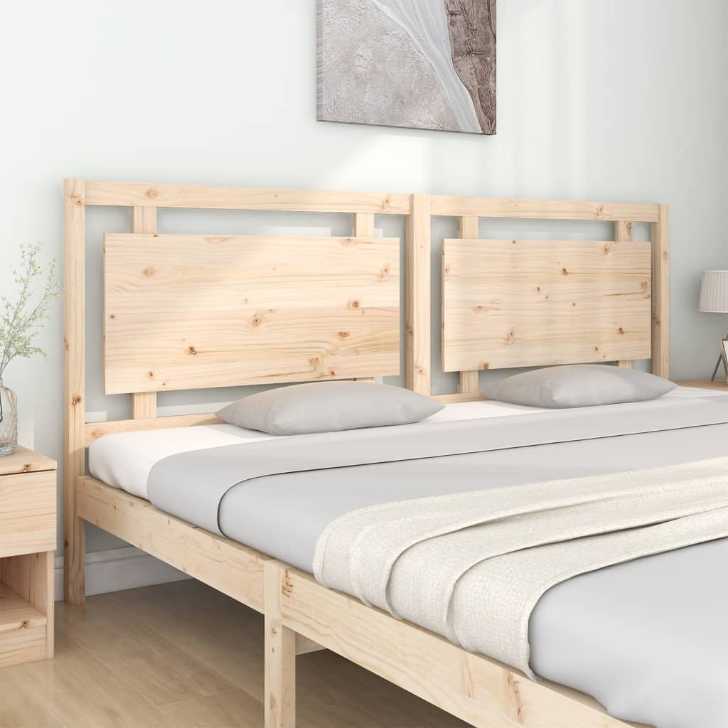 Testiera per Letto 205,5x4x100 cm in Legno Massello di Pino - homemem39