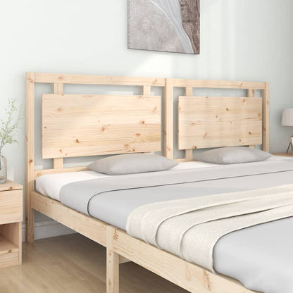 Testiera per Letto 205,5x4x100 cm in Legno Massello di Pino - homemem39