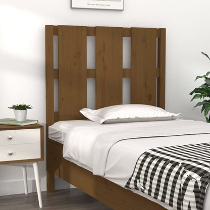 Testiera per Letto Miele 80,5x4x100 cm Legno Massello di Pino - homemem39