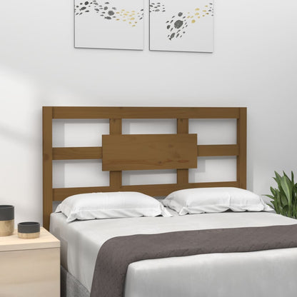 Testiera per Letto Miele 80,5x4x100cm in Legno Massello di Pino - homemem39