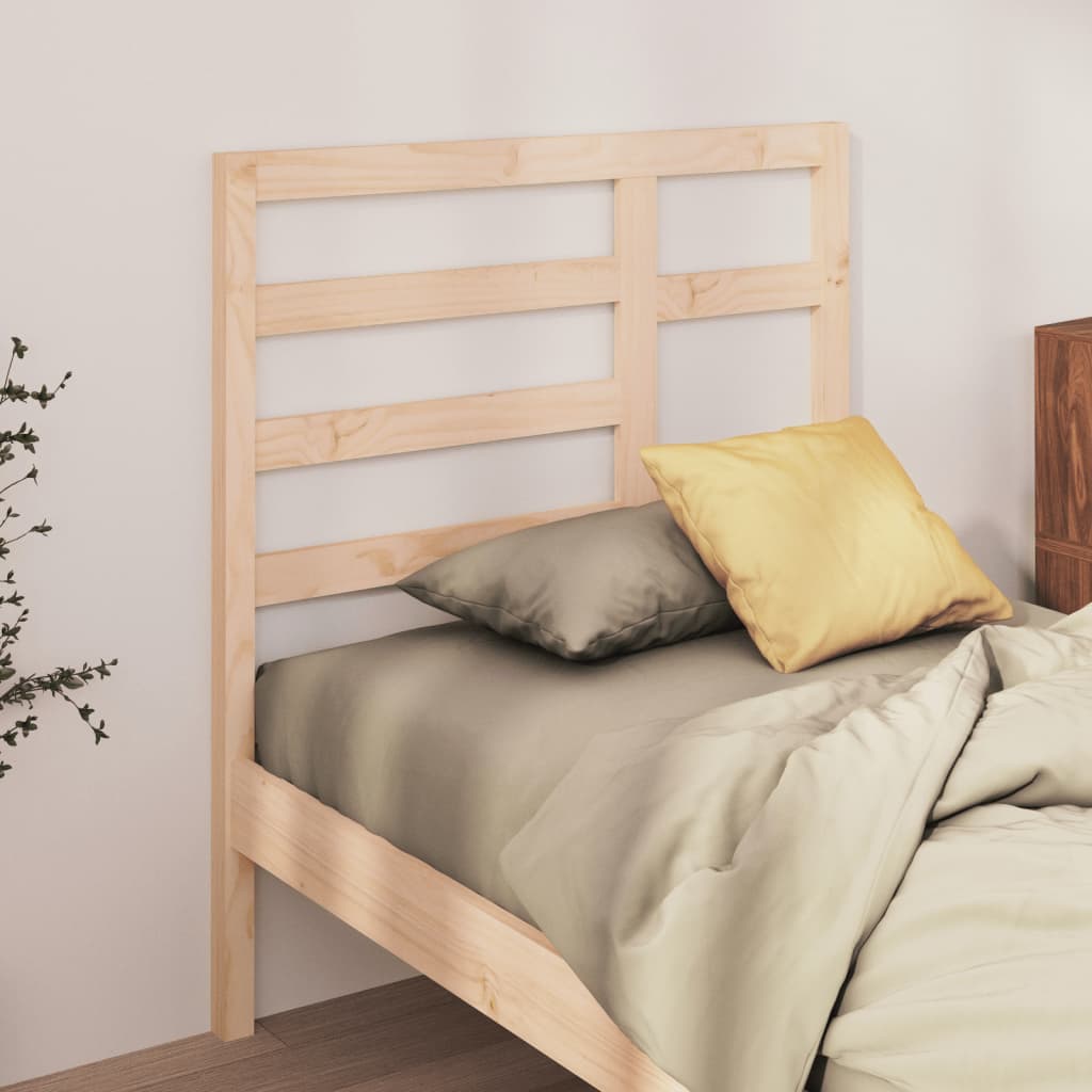 Testiera per Letto 81x4x104 cm in Legno Massello di Pino - homemem39