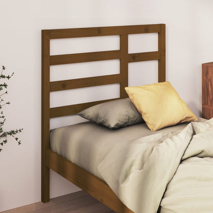 Testiera per Letto Miele 81x4x104 cm in Legno Massello di Pino - homemem39