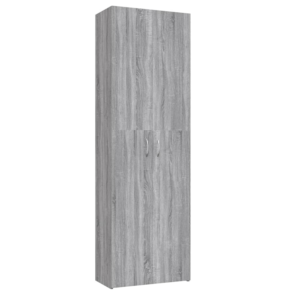 Armadio per Ufficio Grigio Sonoma 60x32x190cm Legno Multistrato - homemem39