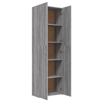 Armadio per Ufficio Grigio Sonoma 60x32x190cm Legno Multistrato - homemem39