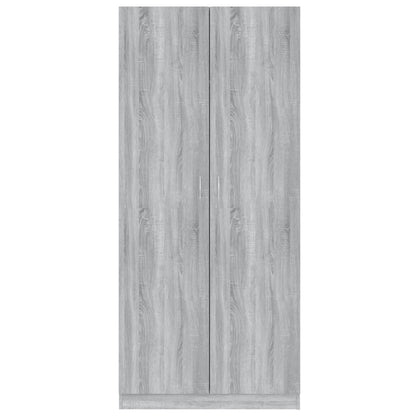 Armadio Grigio Sonoma 90x52x200 cm in Legno Multistrato - homemem39