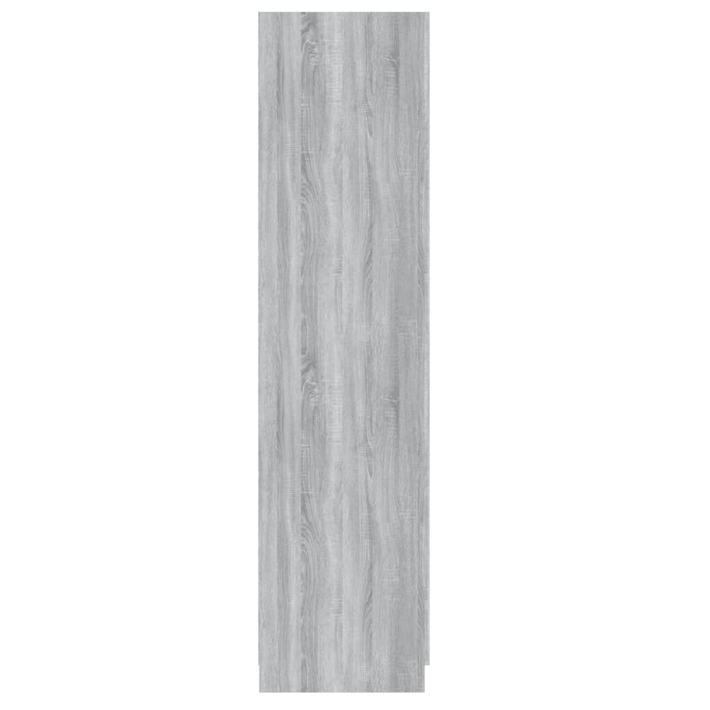 Armadio Grigio Sonoma 90x52x200 cm in Legno Multistrato - homemem39