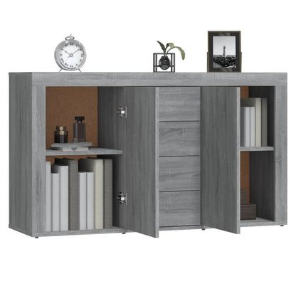 Credenza Grigio Sonoma 120x36x69 cm in Legno Multistrato - homemem39