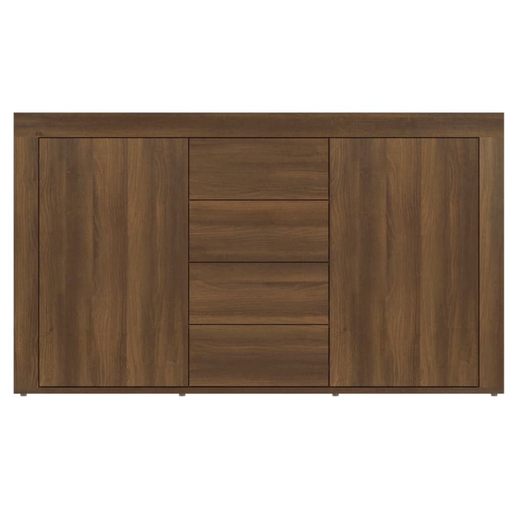 Credenza Rovere Marrone 120x36x69 cm in Legno Multistrato - homemem39