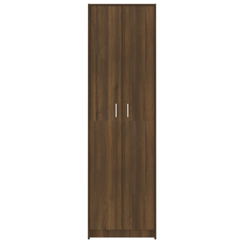 Armadio Corridoio Rovere Marrone 55x25x189 cm Legno Multistrato - homemem39