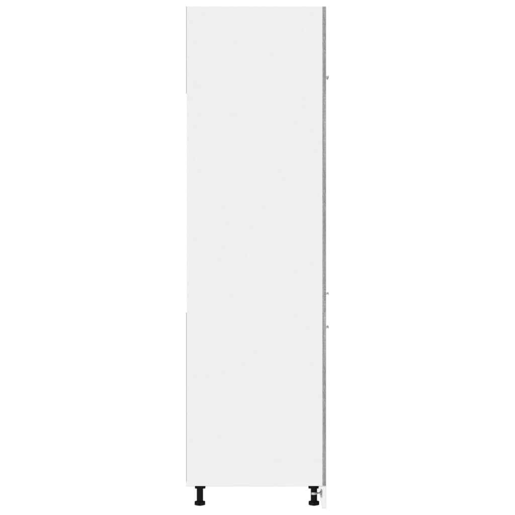 Armadio per Frigo Grigio Sonoma 60x57x207 cm Legno Multistrato - homemem39