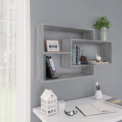 Mensola a Muro Grigio Sonoma 104x20x58,5 cm Legno Multistrato - homemem39