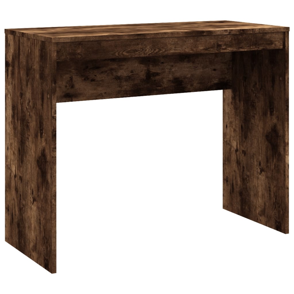 Scrivania Rovere Fumo 90x40x72 cm in Legno Multistrato - homemem39