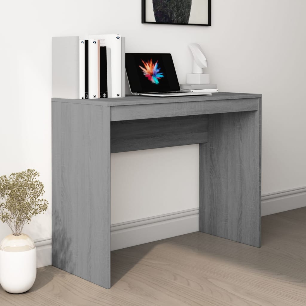 Scrivania Grigio Sonoma 90x40x72 cm in Legno Multistrato - homemem39