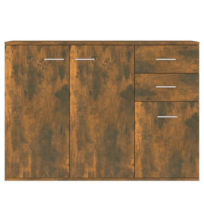 Credenza Rovere Fumo 105x30x75 cm in Legno Multistrato - homemem39