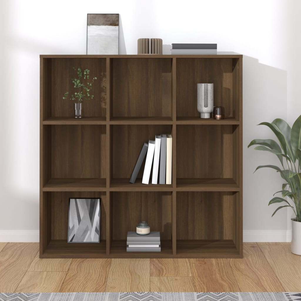 Libreria Rovere Marrone 98x30x98 cm - homemem39