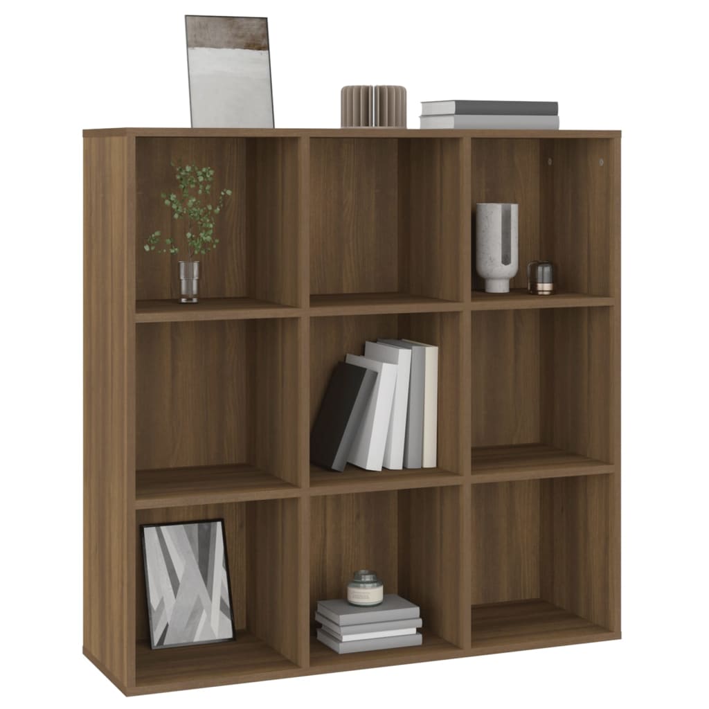 Libreria Rovere Marrone 98x30x98 cm - homemem39