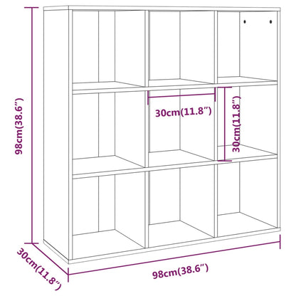 Libreria Rovere Marrone 98x30x98 cm - homemem39