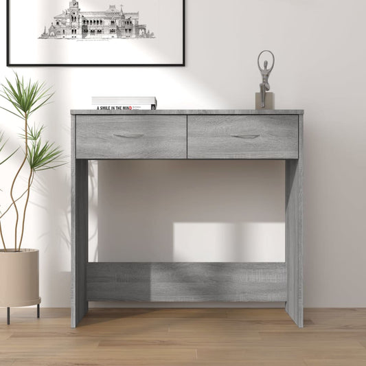 Scrivania Grigio Sonoma 80x40x75 cm in Legno Multistrato - homemem39