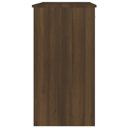 Scrivania Rovere Marrone 80x40x75 cm in Legno Multistrato - homemem39