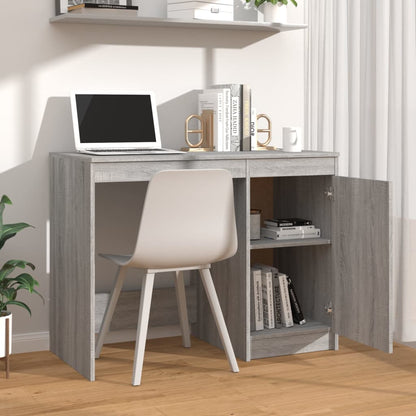 Scrivania Grigio Sonoma 100x50x76 cm in Legno Multistrato - homemem39