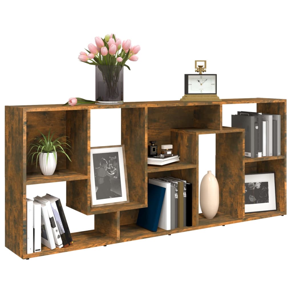 Libreria Rovere Fumo 67x24x161 cm in Legno Multistrato - homemem39