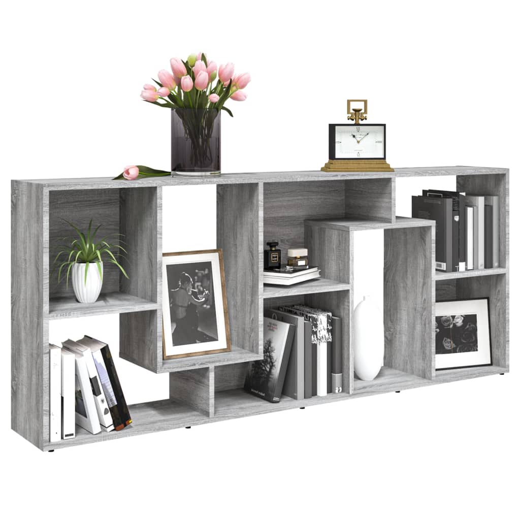 Libreria Grigio Sonoma 67x24x161 cm in Legno Ingegnerizzato - homemem39