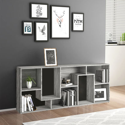 Libreria Grigio Sonoma 67x24x161 cm in Legno Ingegnerizzato - homemem39