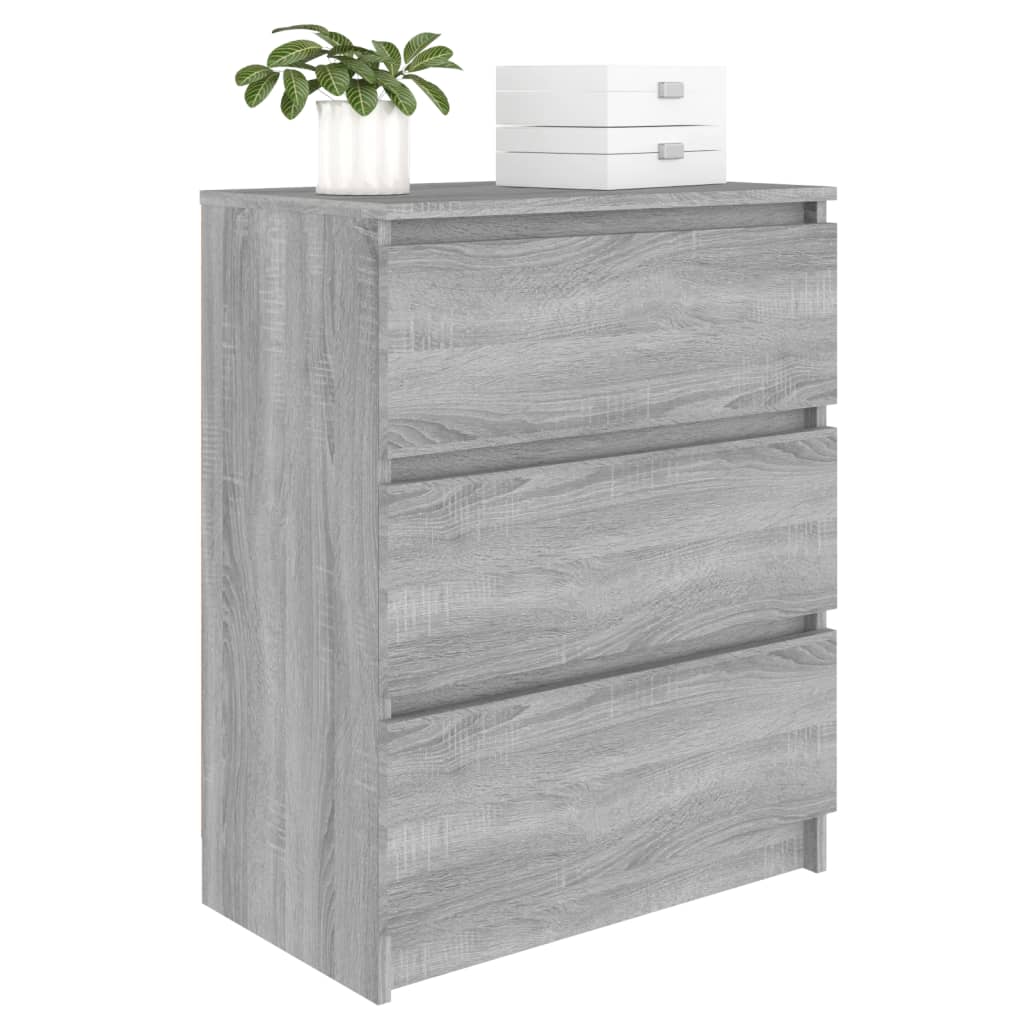 Credenza Grigio Sonoma 60x35x76 cm in Legno Multistrato - homemem39