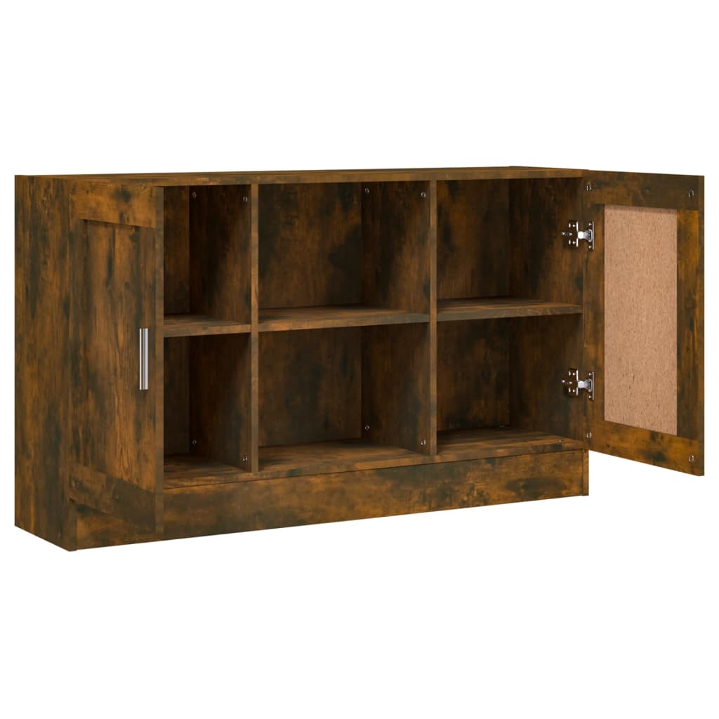 Credenza Rovere Fumo 120x30,5x70 cm in Legno Multistrato - homemem39