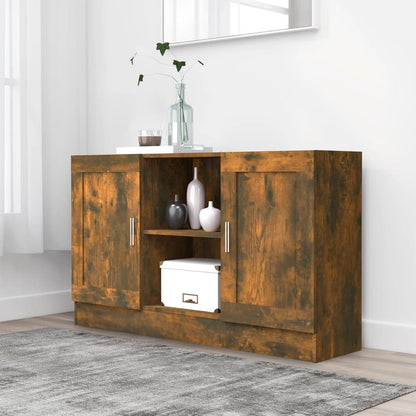 Credenza Rovere Fumo 120x30,5x70 cm in Legno Multistrato - homemem39